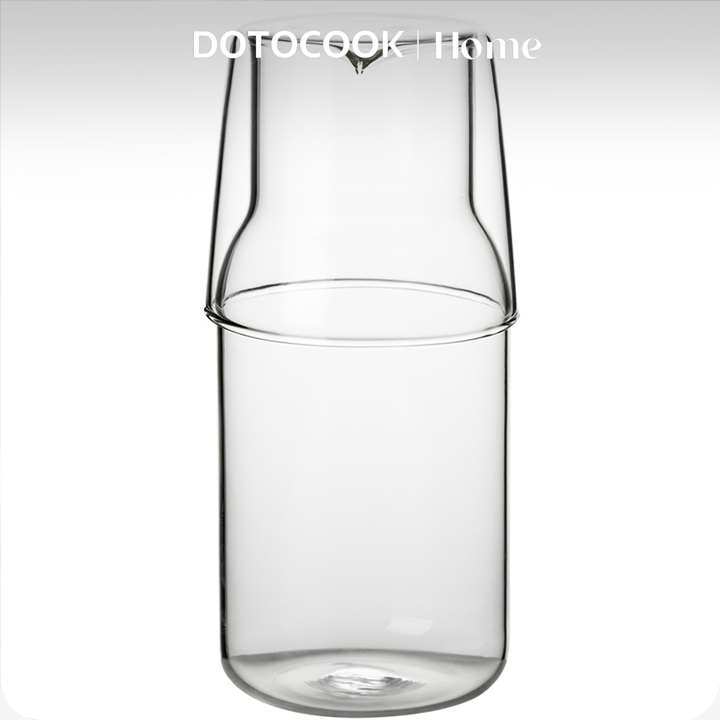 Elegantes Glaskaraffen-Set mit Becher – BPA-frei & stilvoll serviert