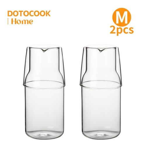 Elegantes Glaskaraffen-Set mit Becher – BPA-frei & stilvoll serviert