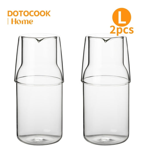 Elegantes Glaskaraffen-Set mit Becher – BPA-frei & stilvoll serviert