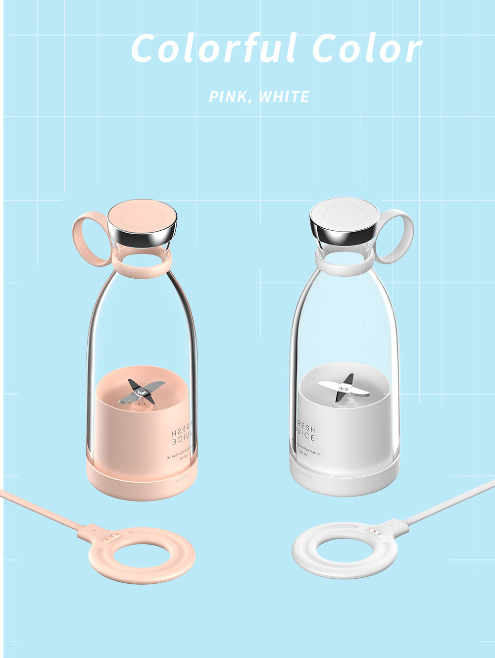 Tragbarer Mixer & Entsafter – Perfekt für unterwegs!
