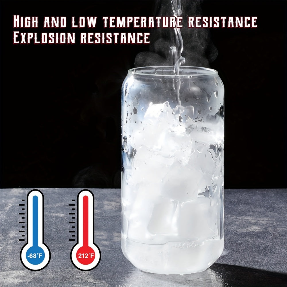 Vielseitiger Glasbecher mit Deckel & Strohhalm – 350ml / 550ml