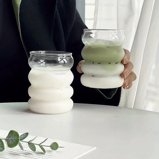 Set aus 2 süßen 350ml Glasbechern inkl. Zubehör – Für stilvollen Genuss!